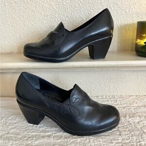 Dansko Beth Black Leather Pumps EU Size 40